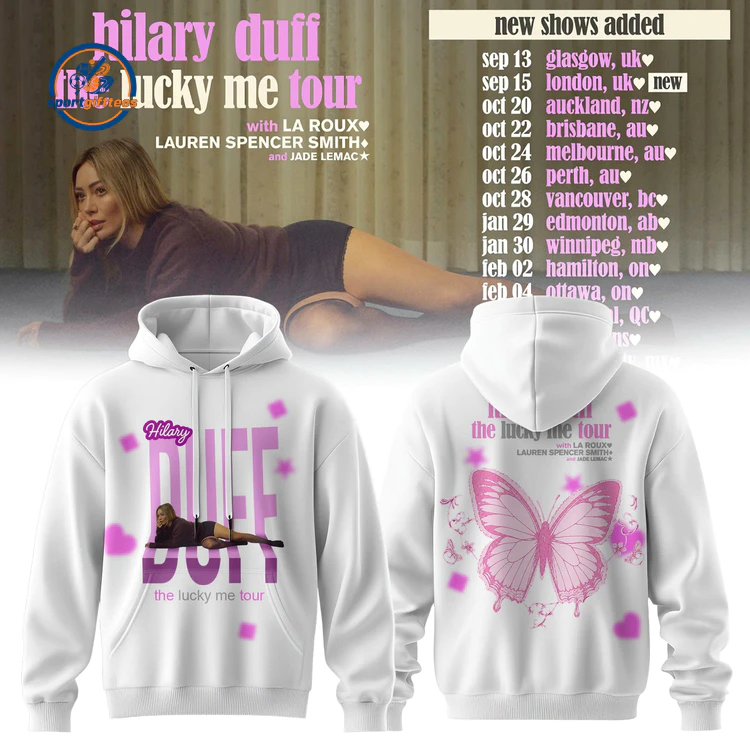 Hilary Duff Lucky Me Tour Hoodie
