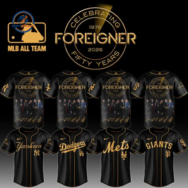 All TEAM MLB x Foreigner Celebrating Fifty Years Jersey
