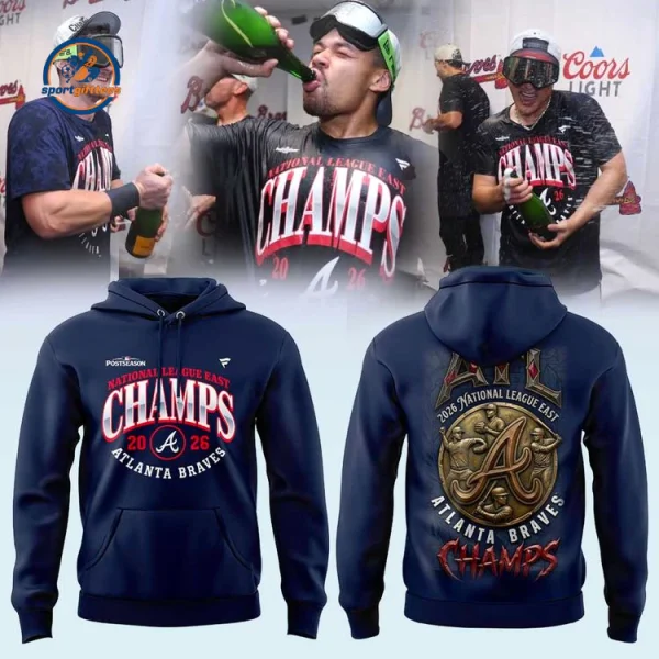 Atlanta Braves Division Champions Locker Room 26 Hoodie