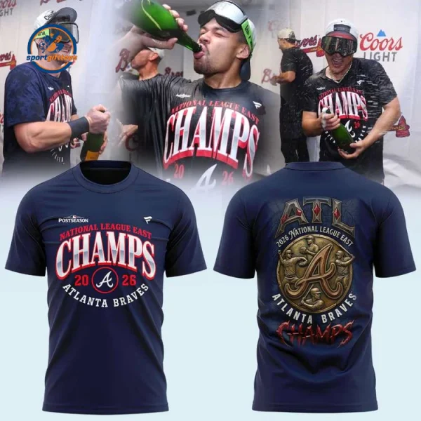 Atlanta Braves Division Champions Locker Room 26 Hoodie