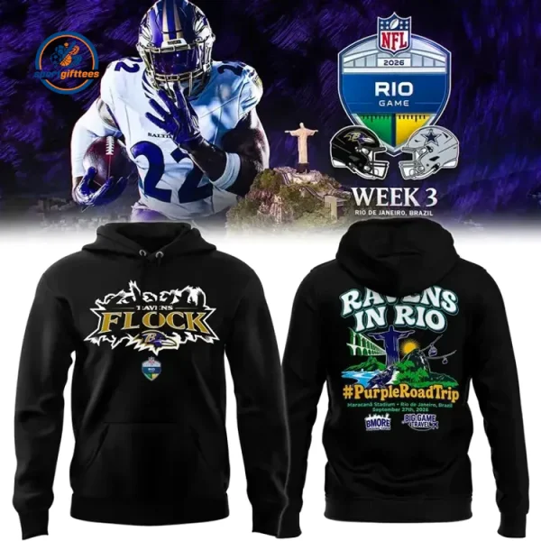 Baltimore Ravens Rio De Janeiro Game 2026 Hoodie