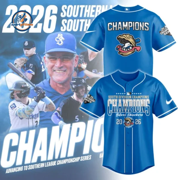Biloxi Shuckers South Division Champions 2026 Jersey