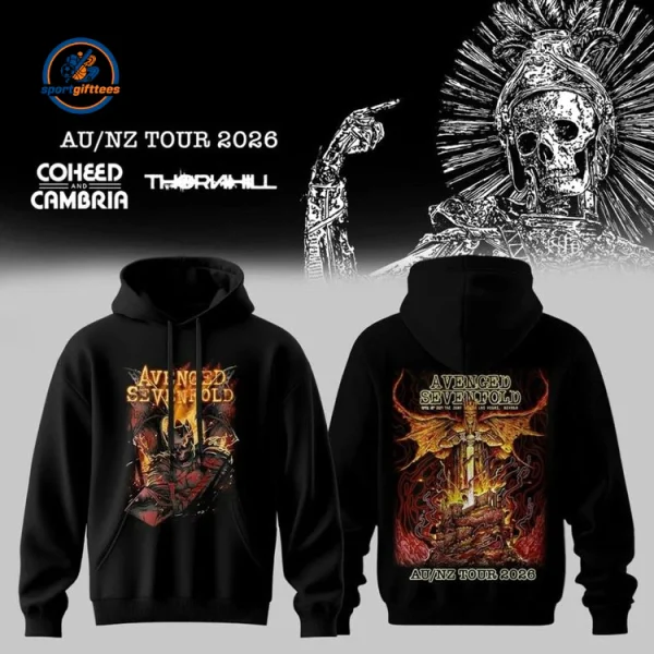 Black Avenged Sevenfold Tour 2026 Hoodie