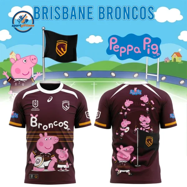 Brisbane Broncos Peppa Pig 2026 Hoodie