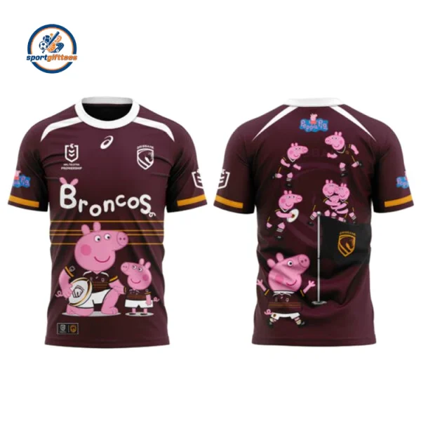 Brisbane Broncos Peppa Pig 2026 Hoodie