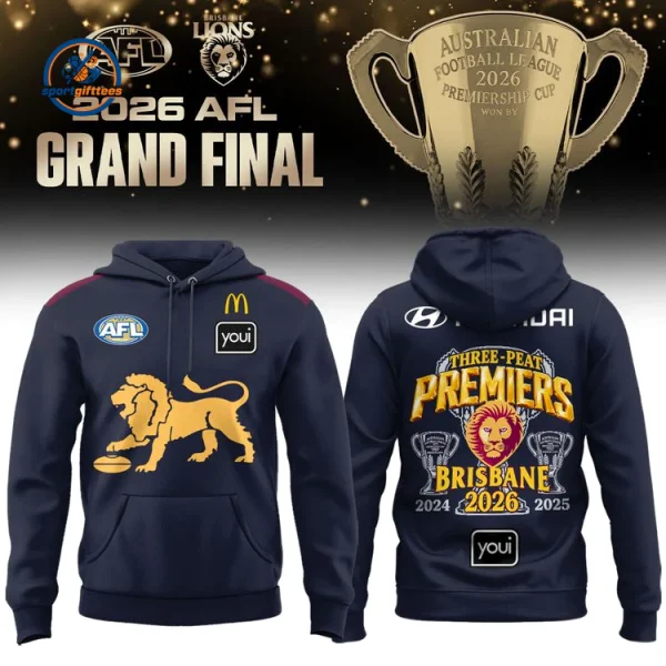 Brisbane Lions Back to back to back champions 2026 Hoodie