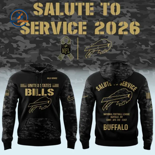 Buffalo Bills Salute to Service 26 Hoodie