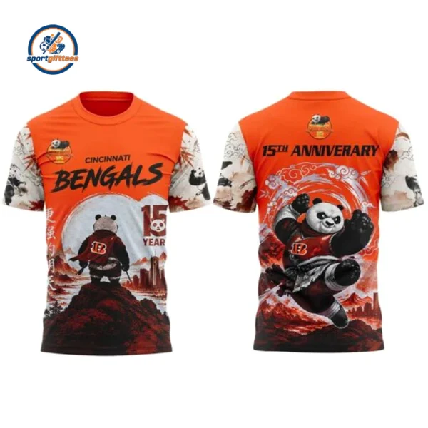 Cincinnati Bengals Kung Fu Panda 15th Anniversary Hoodie