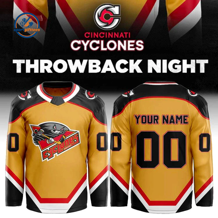 Cincinnati Cyclones THROWBACK NIGHT SPECIALTY 2026/27 Jersey Cincinnati Cyclones THROWBACK NIGHT SPECIALTY 2026/27 Jersey