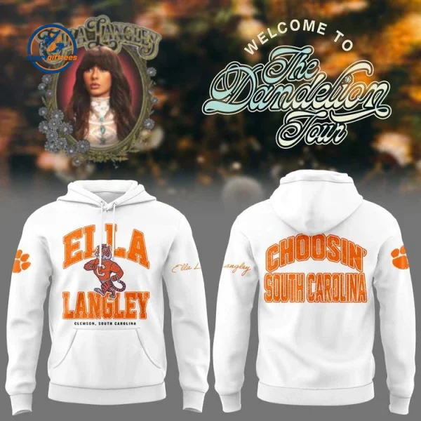 Clemson Tigers x Ella Langley The Dandelion Tour 2026 Hoodie