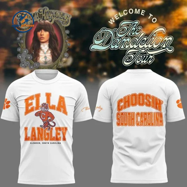 Clemson Tigers x Ella Langley The Dandelion Tour 2026 Hoodie