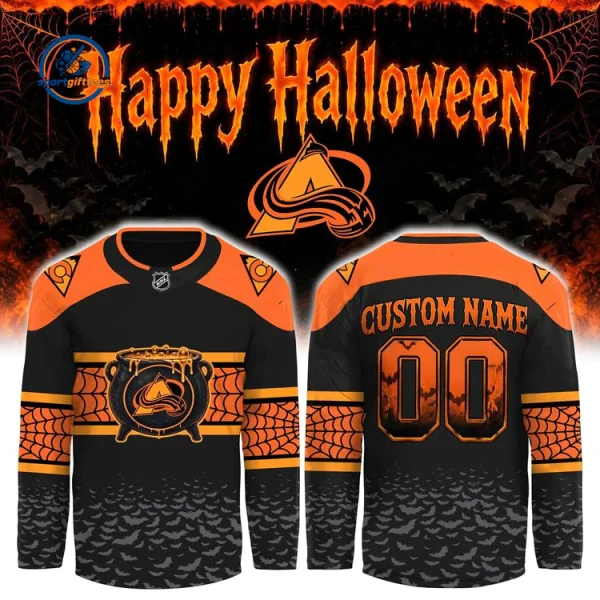 Colorado Avalanche x Halloween Day 26 Custom Name Jersey