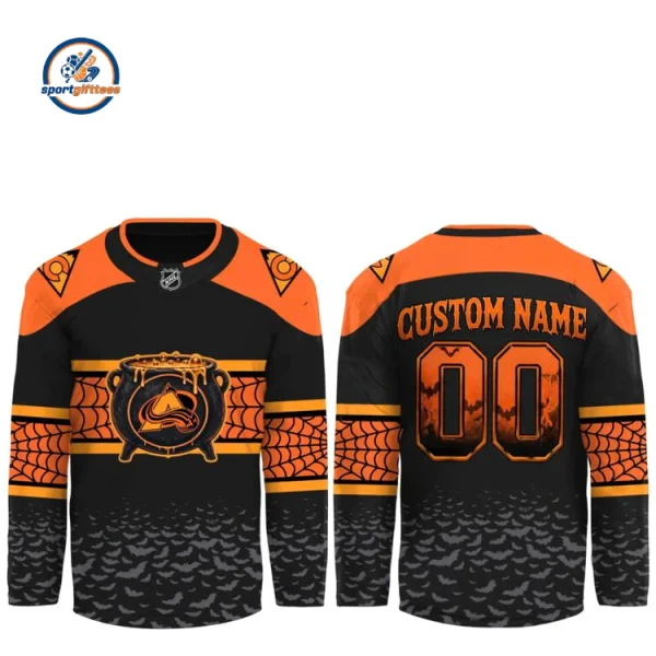 Colorado Avalanche x Halloween Day 26 Custom Name Jersey