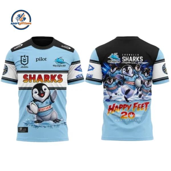 Cronulla-Sutherland Sharks Happy Feet 20th Anniversary Hoodie
