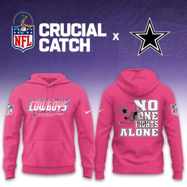 Dallas Cowboys Crucial Catch 2026 Pink Hoodie