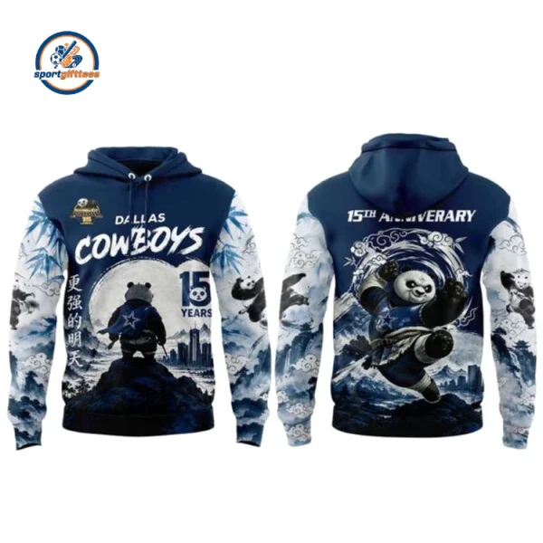 Dallas Cowboys Kung Fu Panda 15th Anniversary Hoodie
