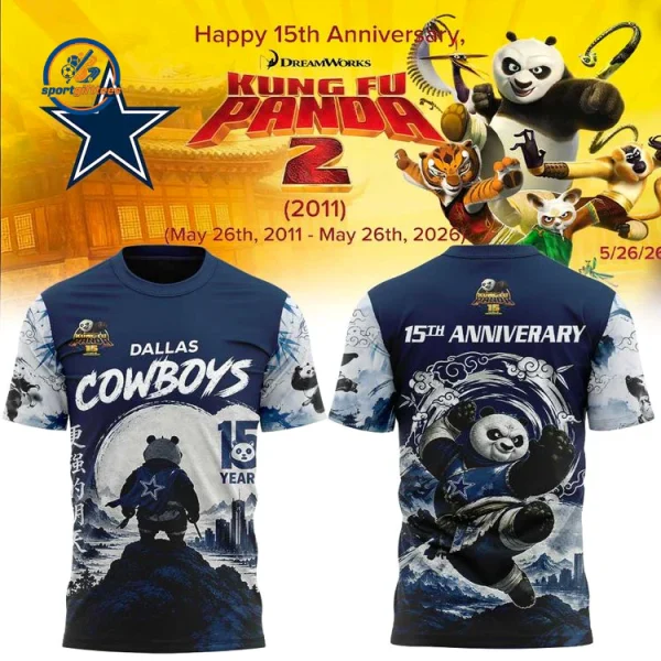 Dallas Cowboys Kung Fu Panda 15th Anniversary Hoodie