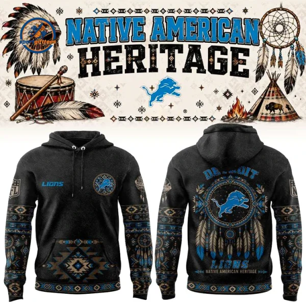 Detroit Lions Native American Heritage Hoodie