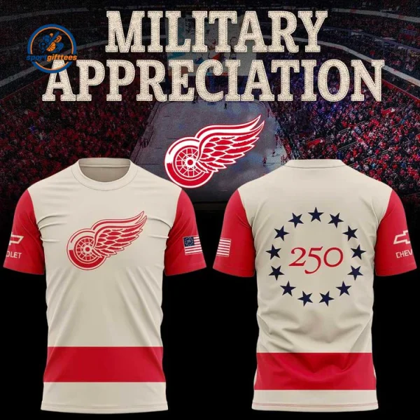 Detroit Red Wing Military Appreciation Night 2026 Hoodie