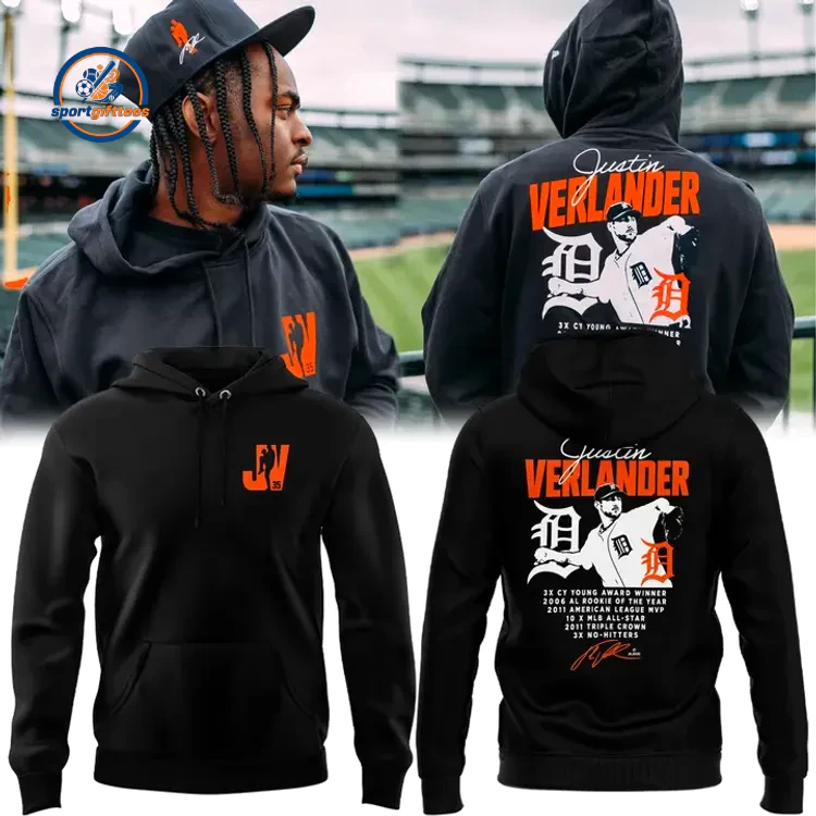 Detroit Tigers Justin Verlander Edition Hoodie Detroit Tigers Justin Verlander Edition Hoodie