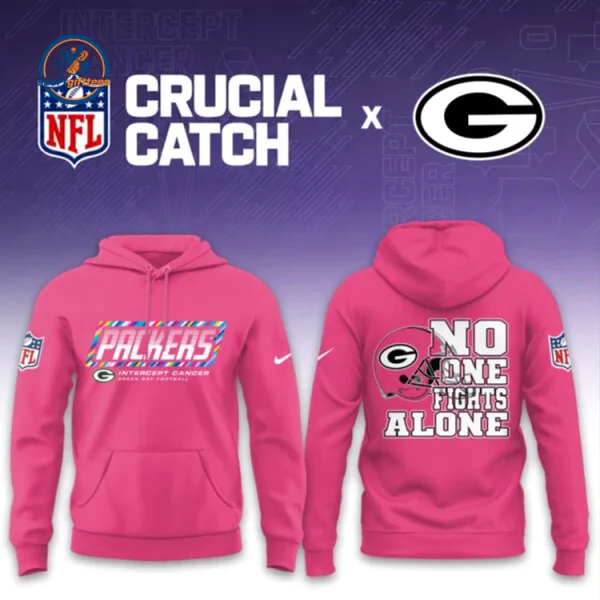 Green Bay Packers Crucial Catch 2026 Pink Hoodie