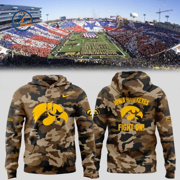 Iowa Hawkeyes Military Appreciation Hoodie