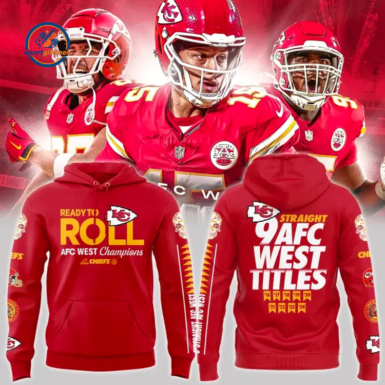 Kansas City Chiefs AFC WEST CHAMPIONS Hoodie Kansas City Chiefs AFC WEST CHAMPIONS Hoodie