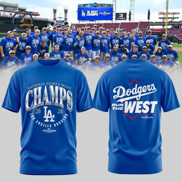 LA Dodgers NL WEST CHAMPIONS 2026 T-Shirt