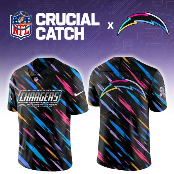 Los Angeles Chargers Crucial Catch 2026 Football Jersey