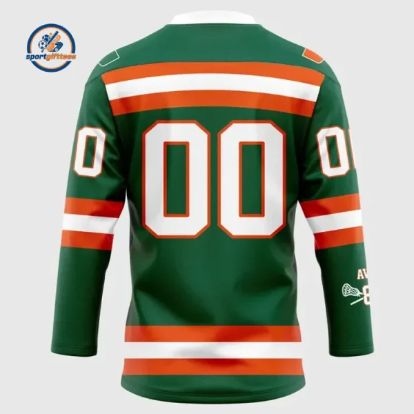 Miami Hurricanes 2026 Custom Hockey Jersey