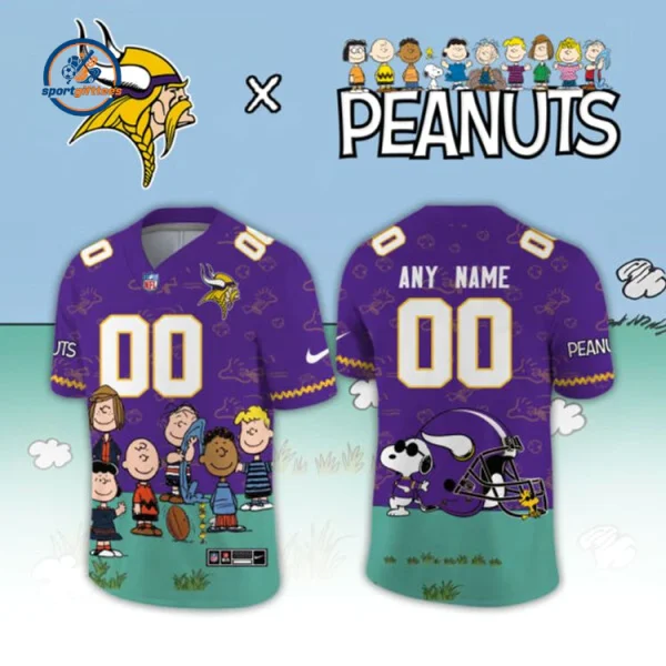 Minnesota Vikings x Peanuts 2026 Custom Name Jersey