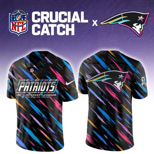 NE Patriots Crucial Catch 2026 Football Jersey