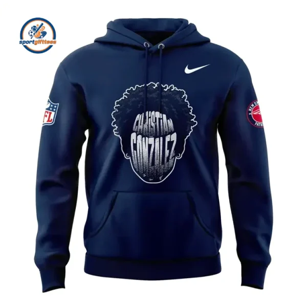 New England Patriots CHRISTIAN GONZALEZ 2026 Hoodie