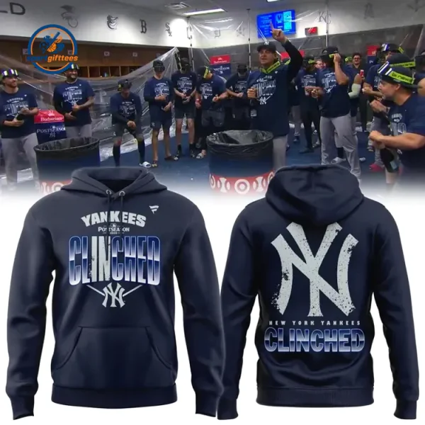 New York Yankees Postseason Clinched 26 Hoodie