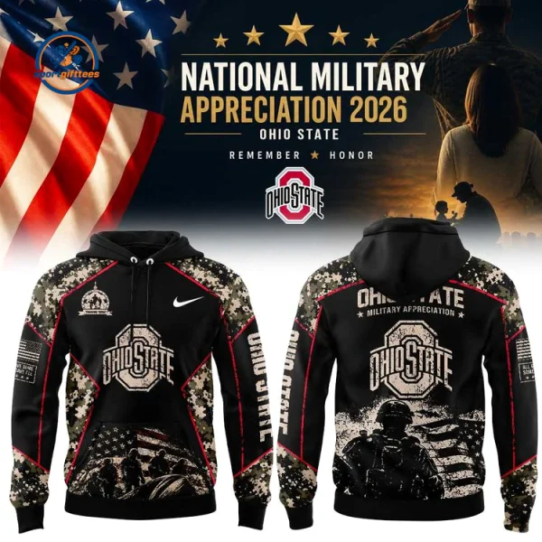 Ohio State Buckeyes Military Appreciation 2026 Hoodie