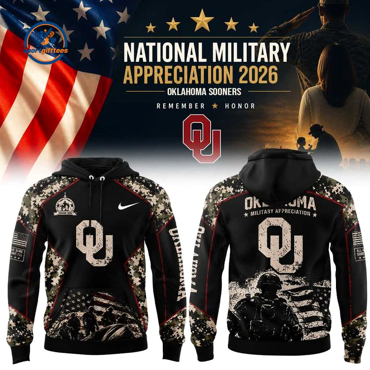 Oklahoma Sooners Military Appreciation 2026 Hoodie Oklahoma Sooners Military Appreciation 2026 Hoodie