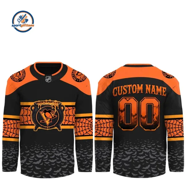Pittsburgh Penguins x Halloween Day 26 Custom Name Jersey