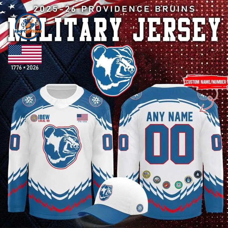 Providence Bruins Military Appreciation Night Hockey Jersey Providence Bruins Military Appreciation Night Hockey Jersey