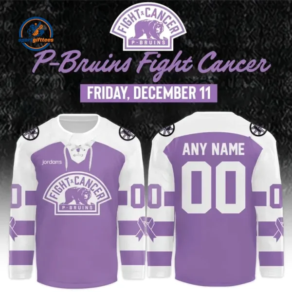 Providence Bruins x Hockey Fight Cancer Hockey Jersey