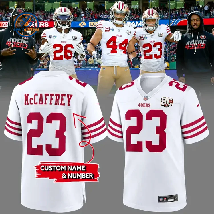 San Francisco 49ers 80th Anniversary Custom Name Jersey San Francisco 49ers 80th Anniversary Custom Name Jersey