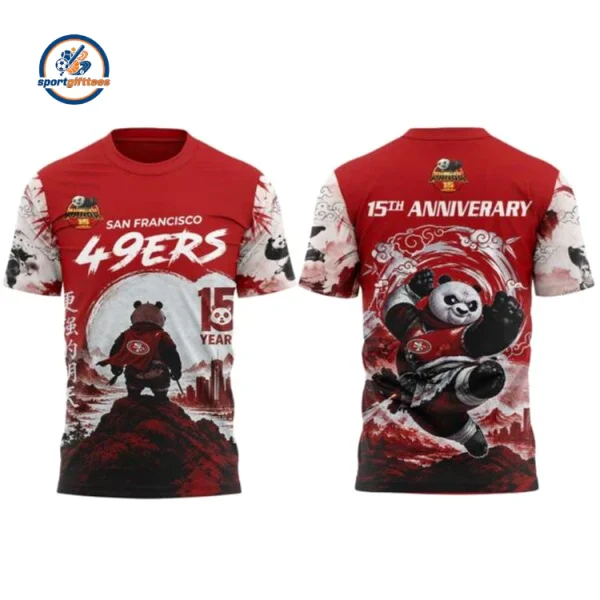 San Francisco 49ers Kung Fu Panda 15th Anniversary Hoodie