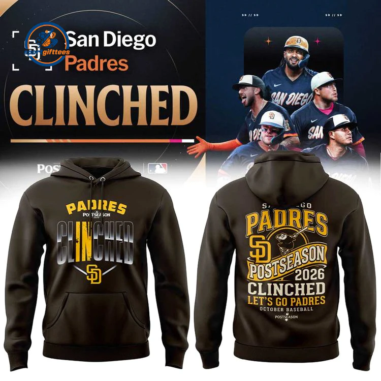 SD Padres Postseason Locker Room 26 Hoodie