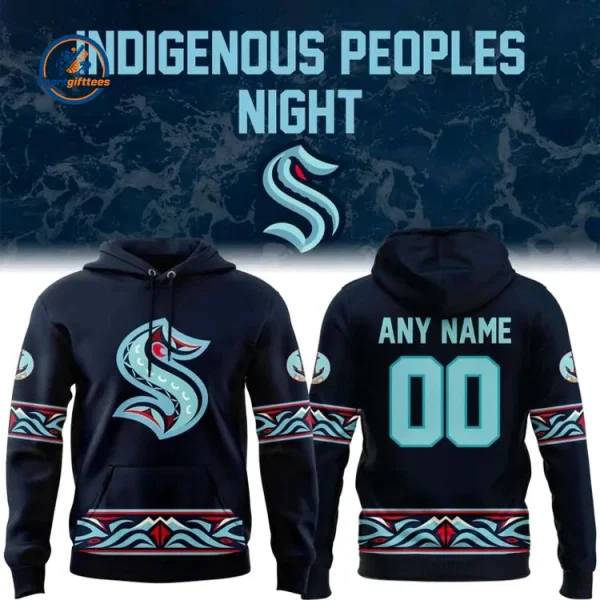 Seattle Kraken Indigenous Peoples Night Custom Hoodie