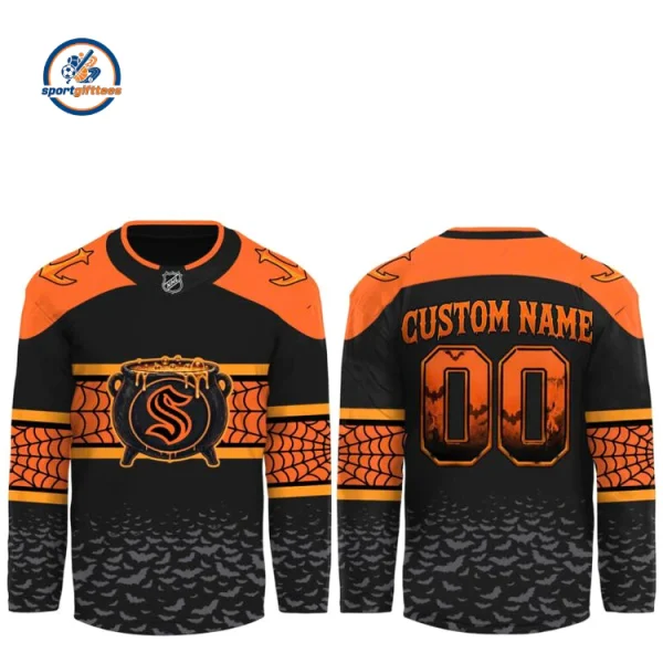 Seattle Kraken x Halloween Day 26 Custom Name Jersey