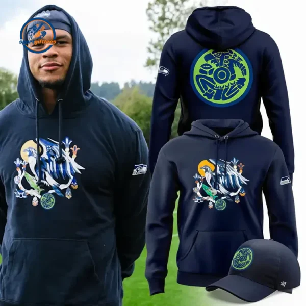 Seattle Seahawks Native Heritage-Inspired Graphic Hoodie