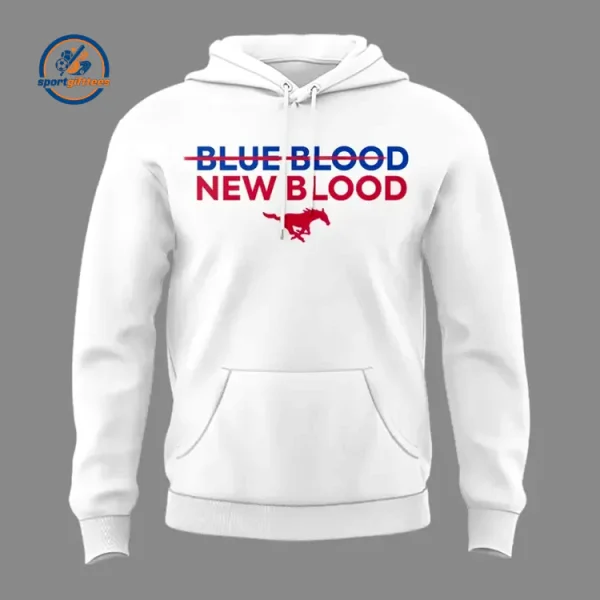 SMU Mustangs BLUE BLOOD NEW BLOOD 2026 Hoodie