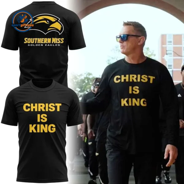 Southern Miss Golden Eagles Christ Is King Black Hoodie