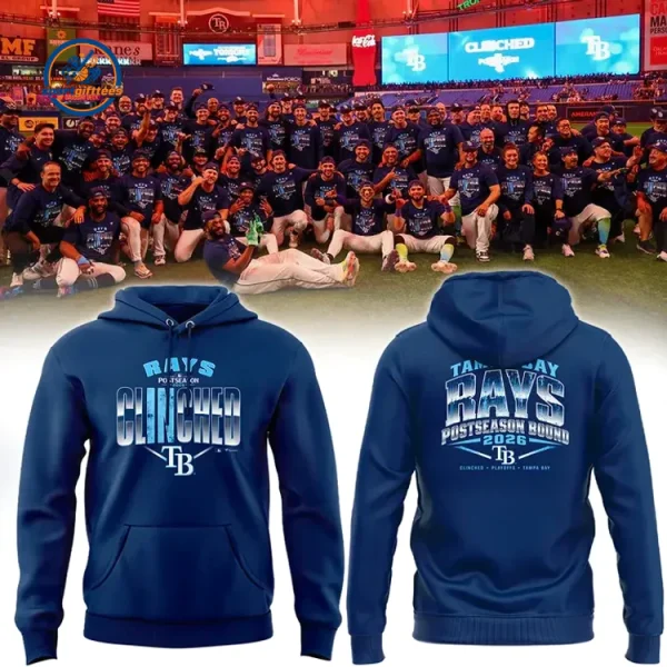 Tampa Bay Rays Postseason 2026 Navy Hoodie