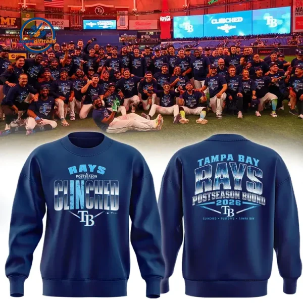 Tampa Bay Rays Postseason 2026 Navy Hoodie