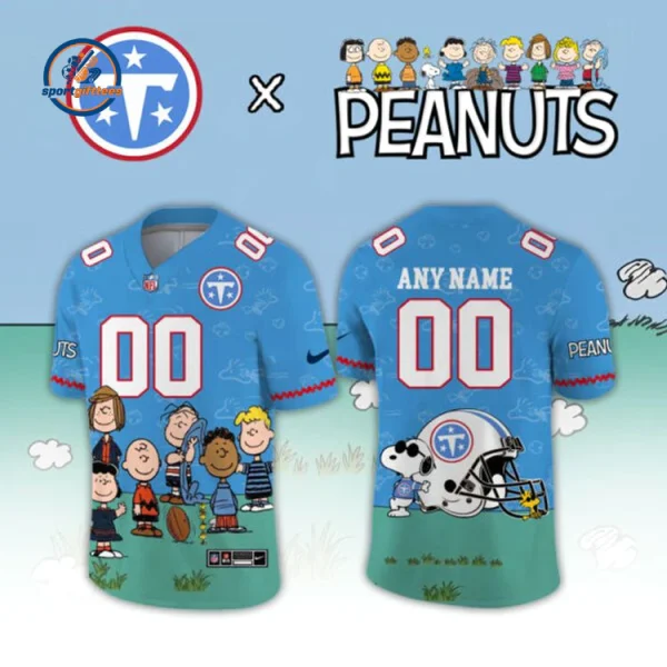 Tennessee Titans x Peanuts 2026 Custom Name Jersey